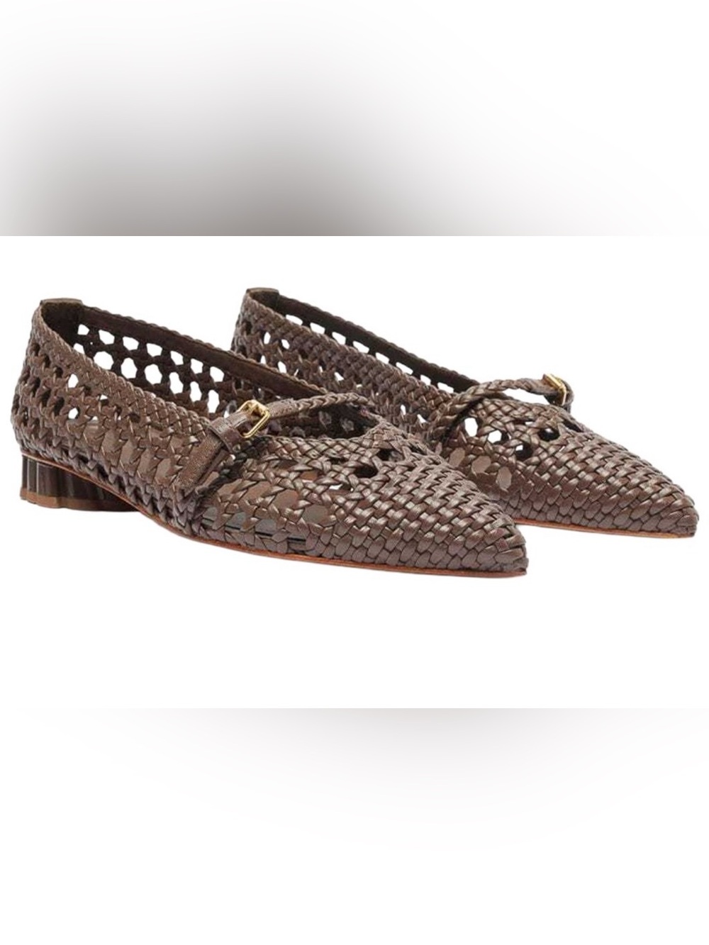 FARM Rio Woven Leather Ballerina Flat